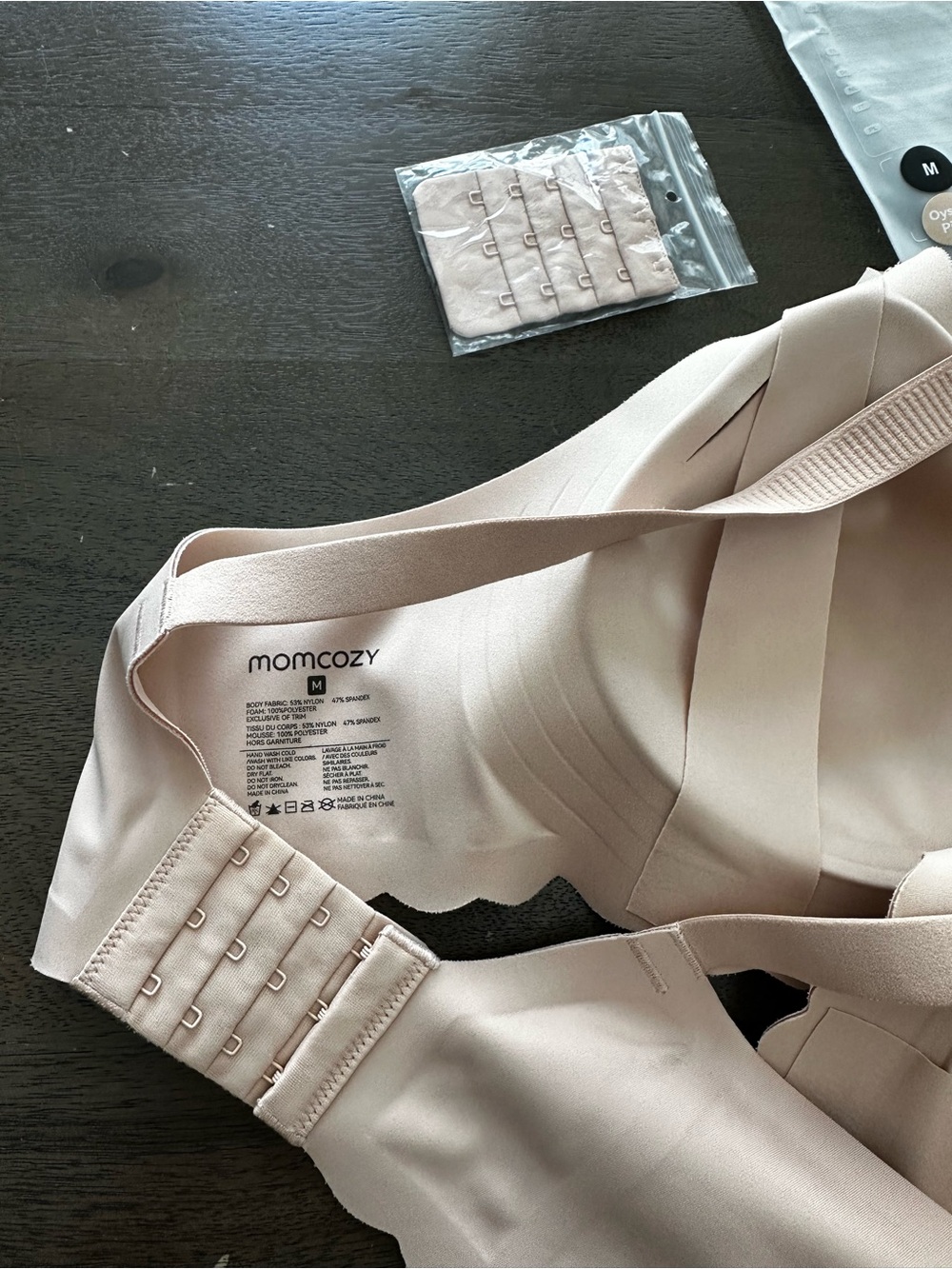 LIKE-NEW Momcozy nursing bra - Oyster Pink - Picture 3 of 6